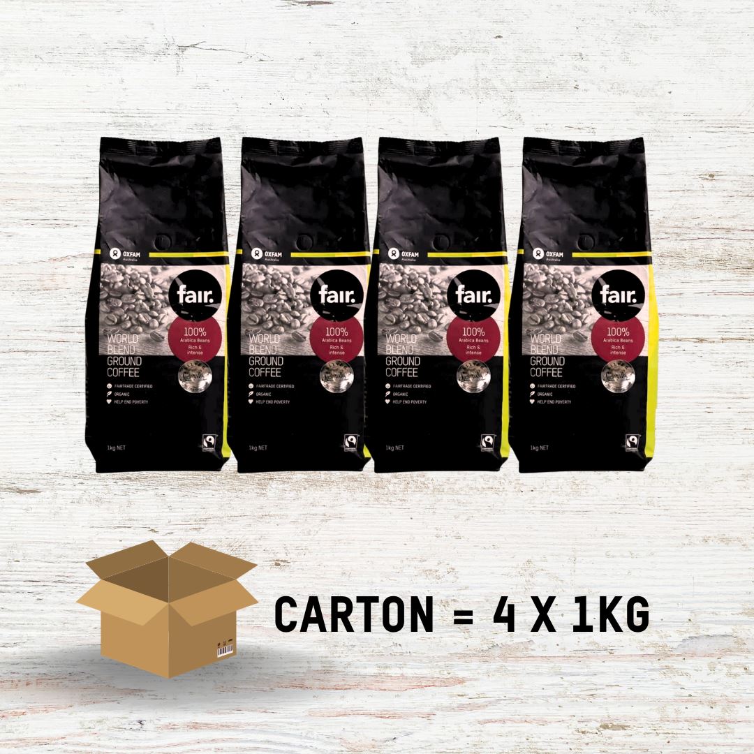 Carton World Blend 1kg ground Fair Coffee
