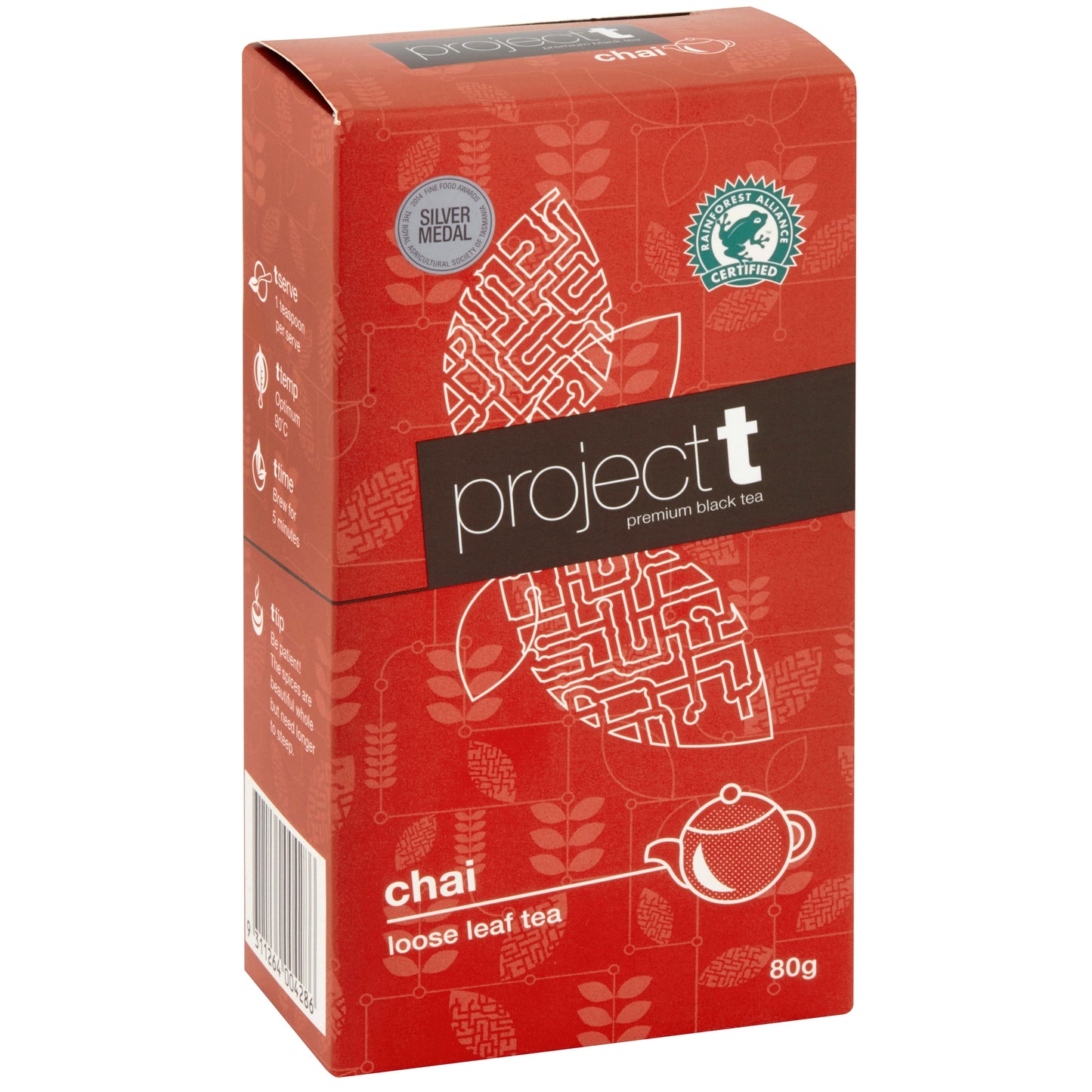 Project T Chai Loose Leaf Tea 80g Fair Coffee