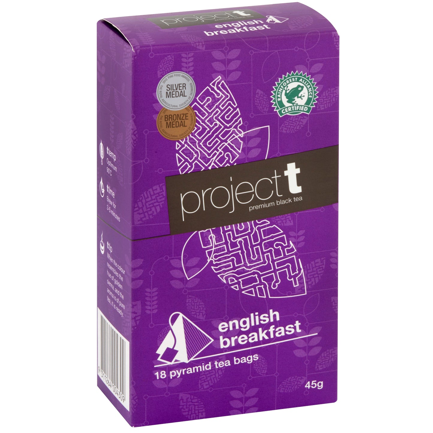 Project T English Breakfast Pyramid Tea Bags 18pk Fair Coffee