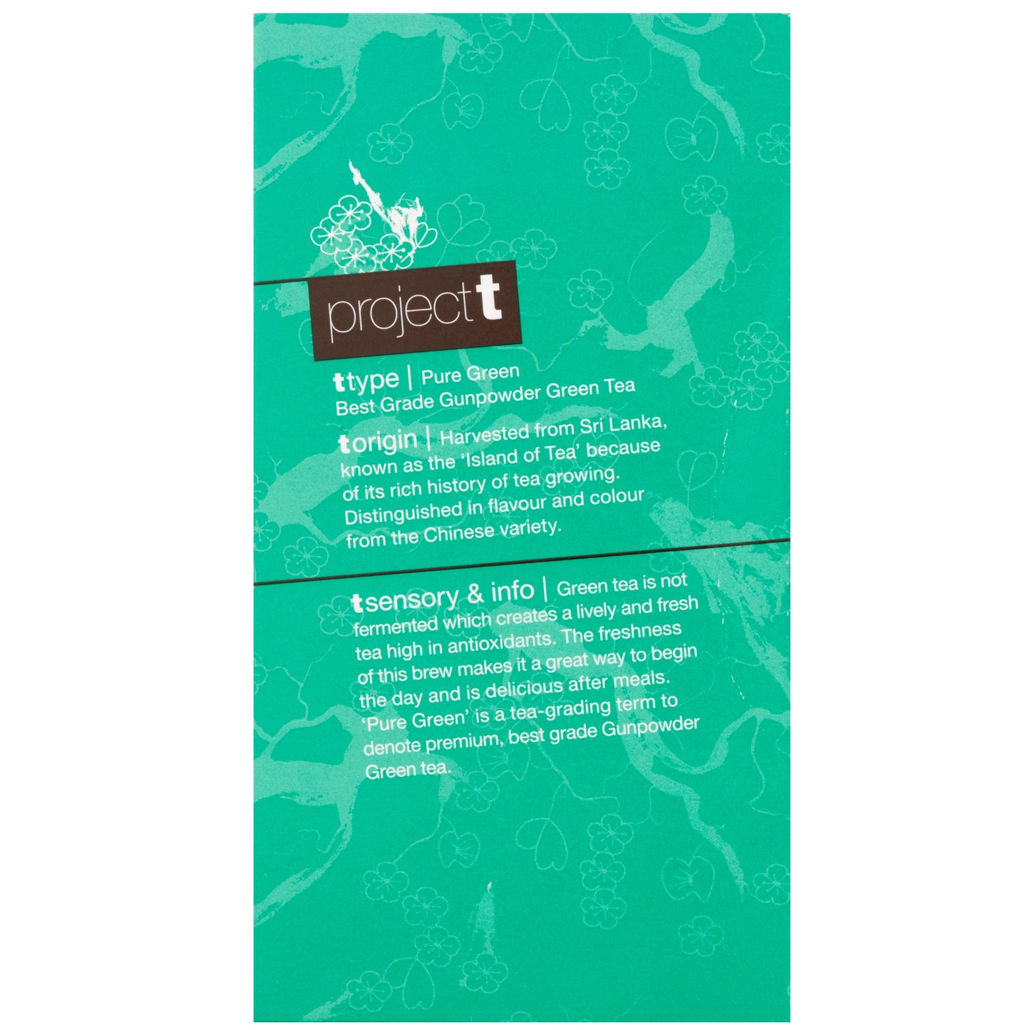 Project T Pure Green Loose Leaf Tea 100g Fair Coffee