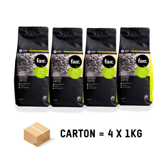 Bundle 4 by 1kg of your favourite pre-ground Eat Timor coffee and save!