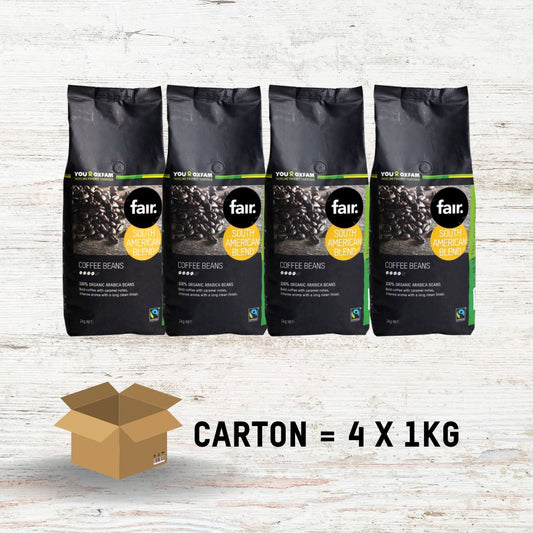 Carton South American 1kg beans Fair Coffee 