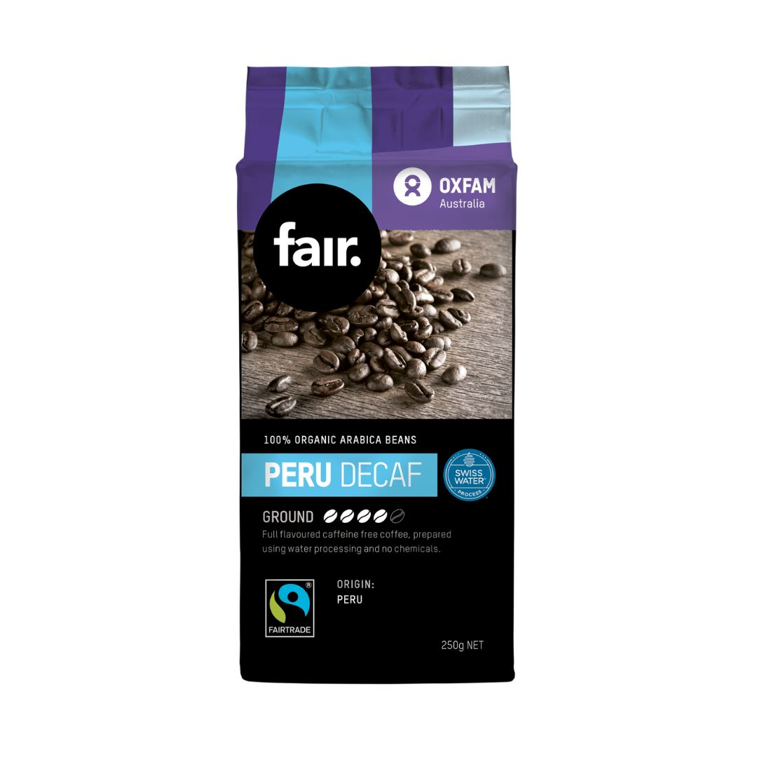 Enjoy a delicious chemical-free decaffeinated coffee sourced from Peru, roasted in Australia