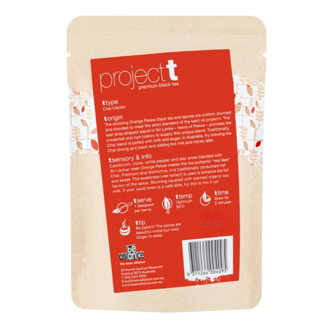 Project Tea Nj Project T Chai Loose Leaf Tea 200g – Fair Coffee