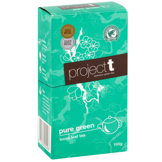 Project T Pure Green Loose Leaf Tea 100g Fair Coffee 