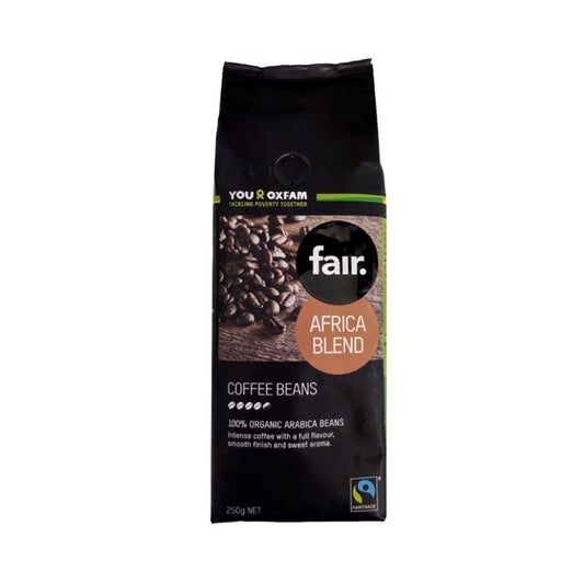 Oxfam fair Africa Blend Fairtrade Coffee Beans 250g