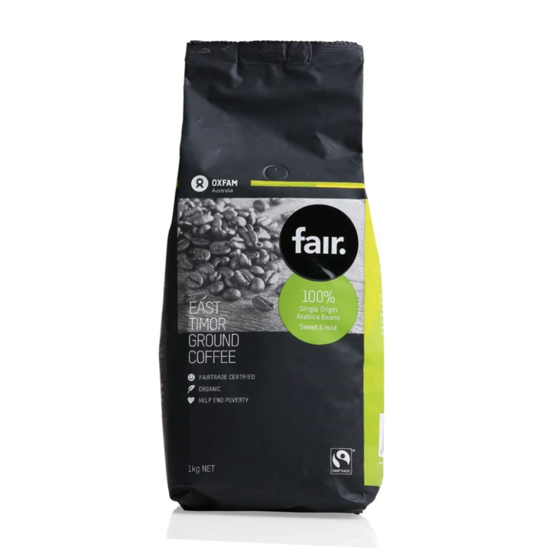 Oxfam fair East Timor Fairtrade Ground Coffee 1kg