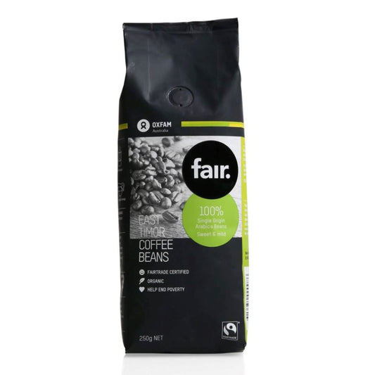 Oxfam fair East Timor Fairtrade Coffee Beans 250g