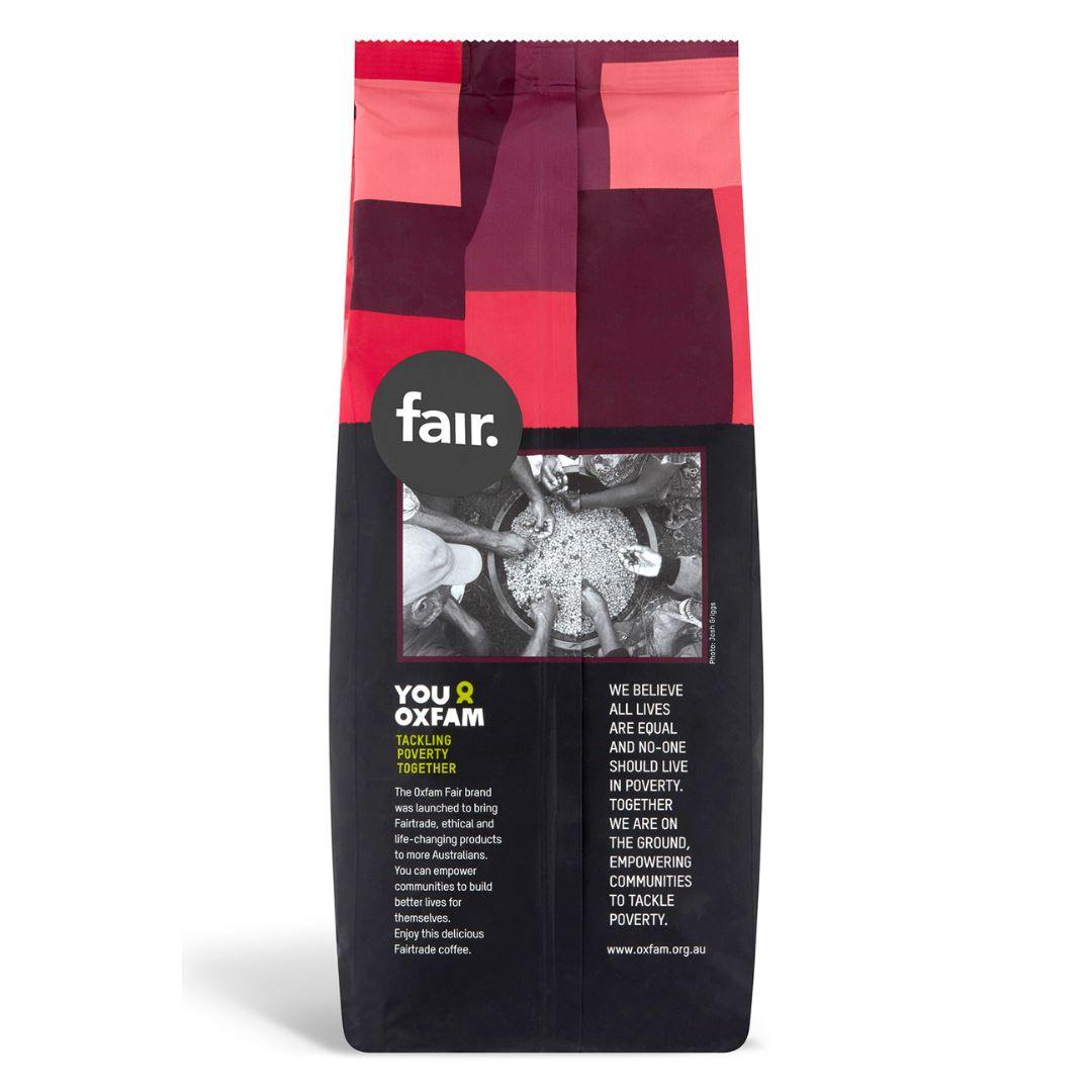 Oxfam fair World Blend Fairtrade Organic Coffee Beans 1kg